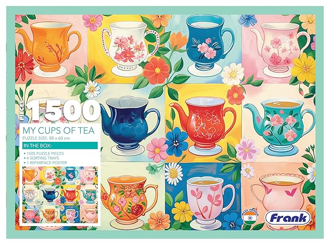Frank My Cups of Tea 1500 Piece Jigsaw Puzzle for Adults & Teenagers