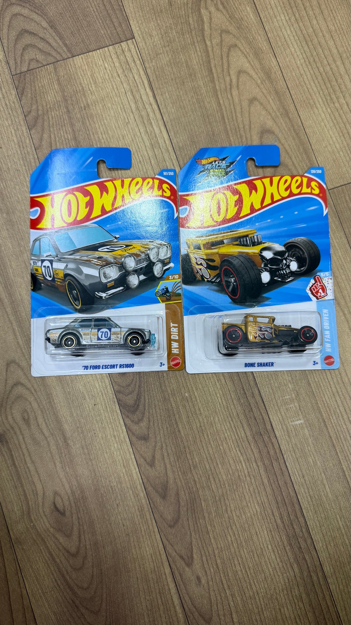 70 FORD ESCORT RS1600 AND BONE SHAKER - SINGLE HOTWHEELS