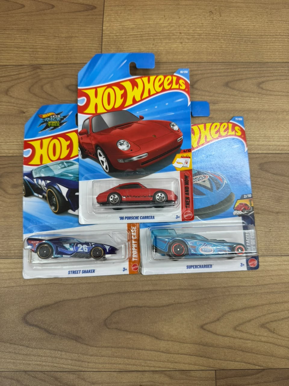 96 PORSCHE CARRERA AND SUPER CHARGED AND STREET SHAKER: SINGLE HOT WHEELS