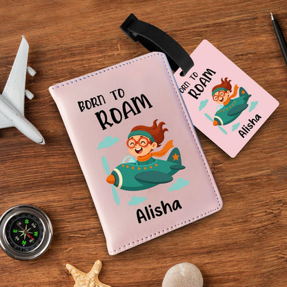 Personalized Passport and bag tag combo
