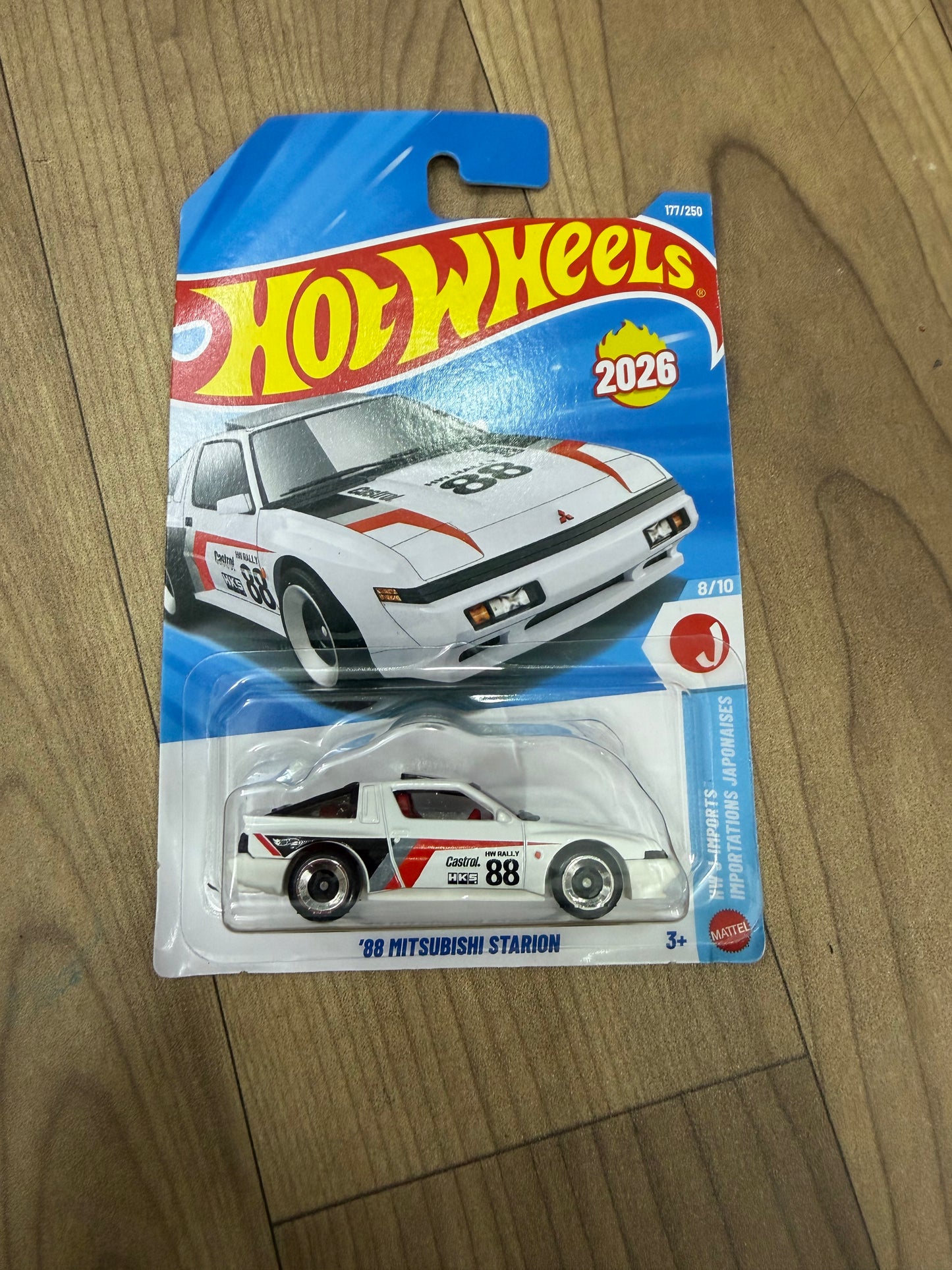 SINGLE HOTWHEELS CAR- 88 MITSUBISHI STARION