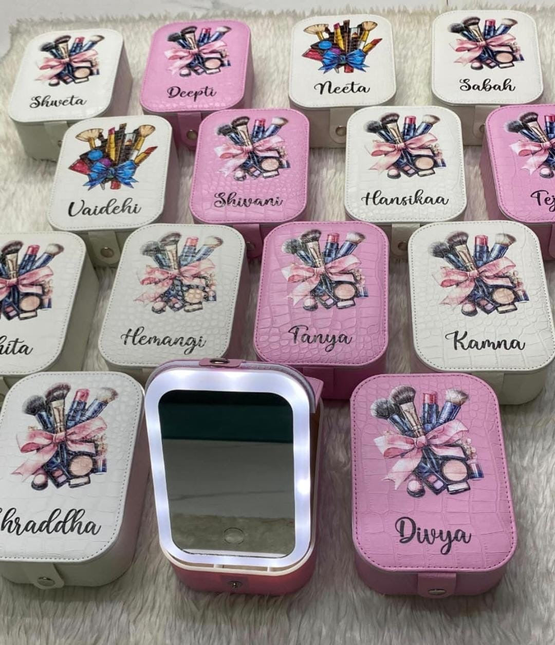 Personalised LED Makeup Organiser