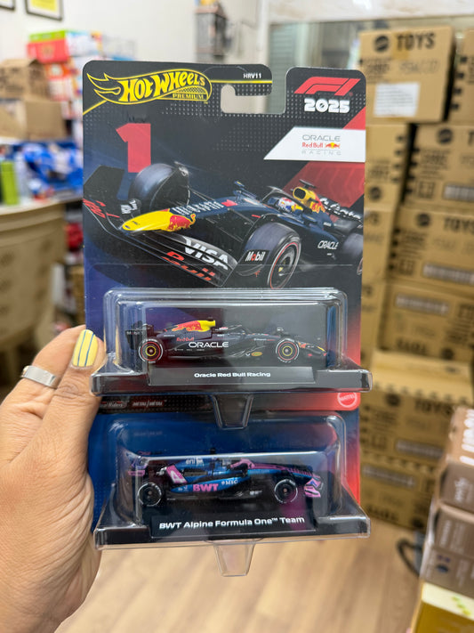 NEW MODELS- Hot Wheels 1:64 Scale Premium Race Team-HRV-11 (FORMULA 1 AST)