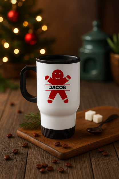 Personalised Christmas Travel Mug