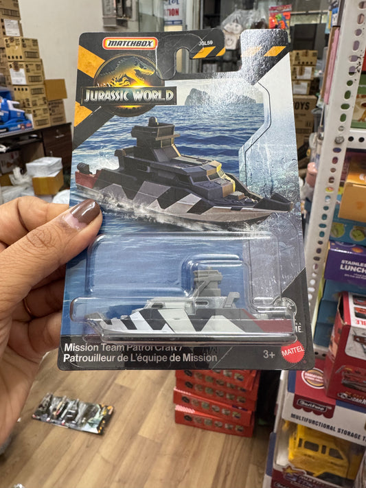 MATCHBOX JURASSIC WORLD MISSION TEAM PATROL CRAFT