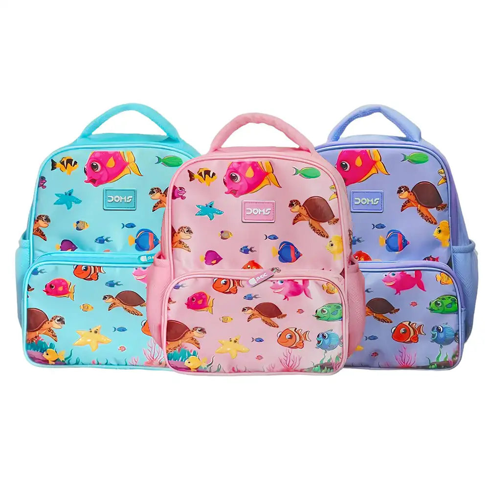 DOMS Backpack – Aqua Series | Waterproof School Bags for Kids |