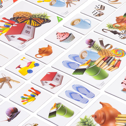 Clever Cubes Clutter Cards | Memory Game for Kids |