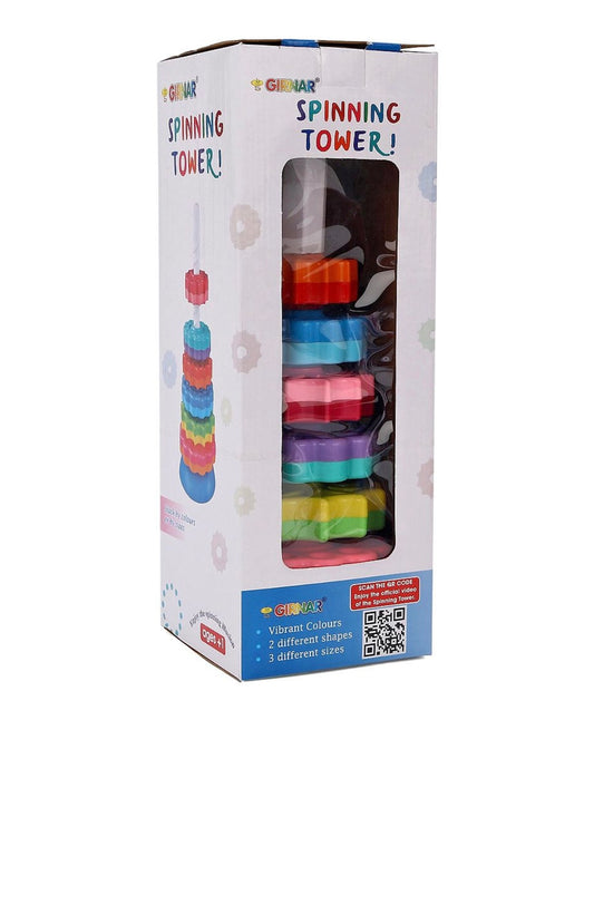 Spinning Toy for Kids | Set of 6 Multi Color Rings Spinning and Stacking Toy for Toddlers to Improve The Dedication, Imagination and Hand Eye Cordination