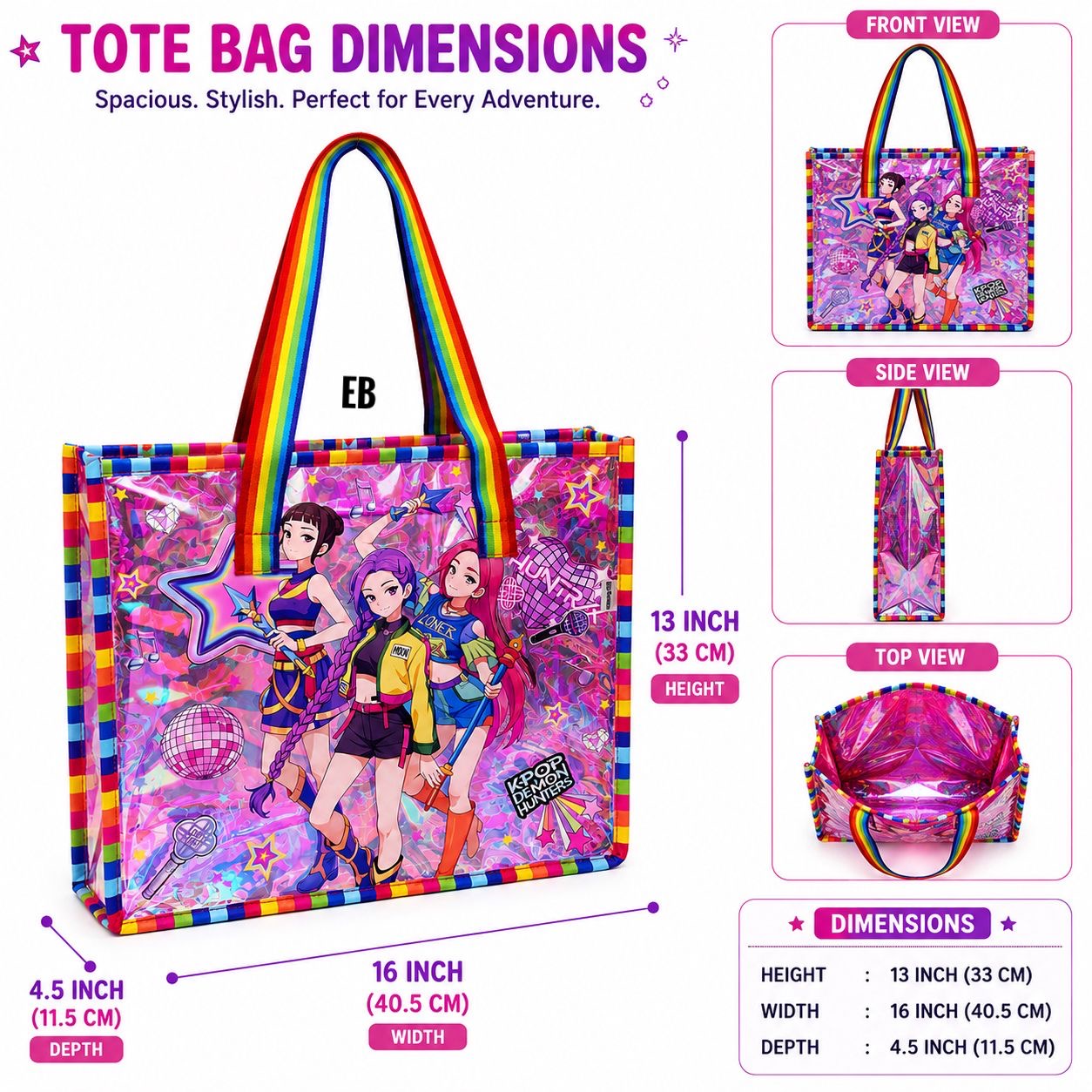 New Holographic Tote Bags