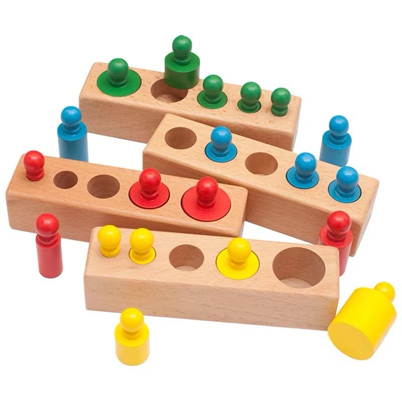 Wooden Knob Cylinders