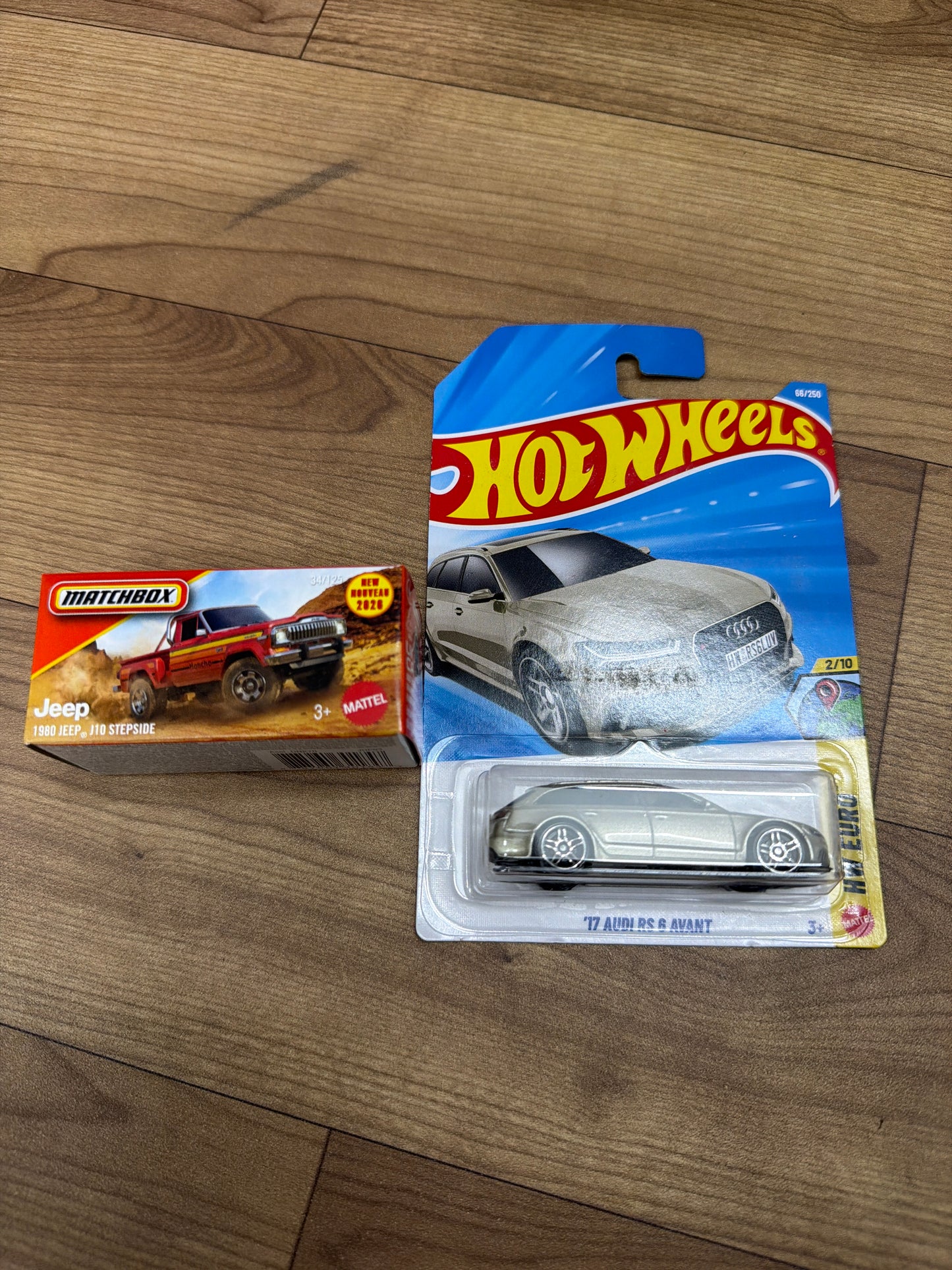 SINGLE HOT WHEELS CAR 17 AUDI RS 6 AVANT and DNK70 (MATCHBOX PWR GBRS HERITAGE)-  1980 JEEP J10 STEPSIDE