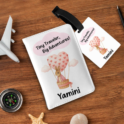Personalized Passport and bag tag combo