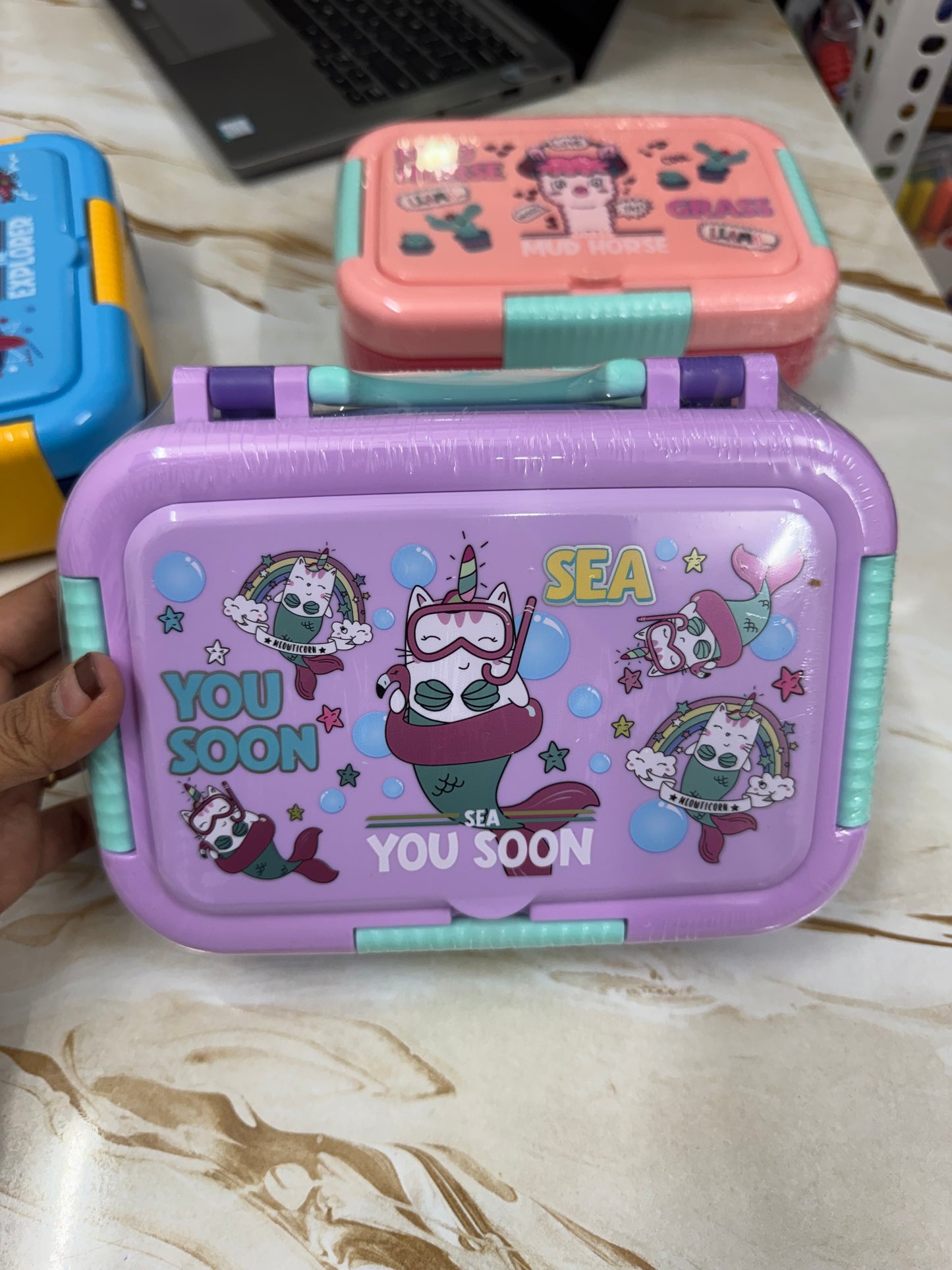 New Stainless Steel Bento Box- Cartoon Prints