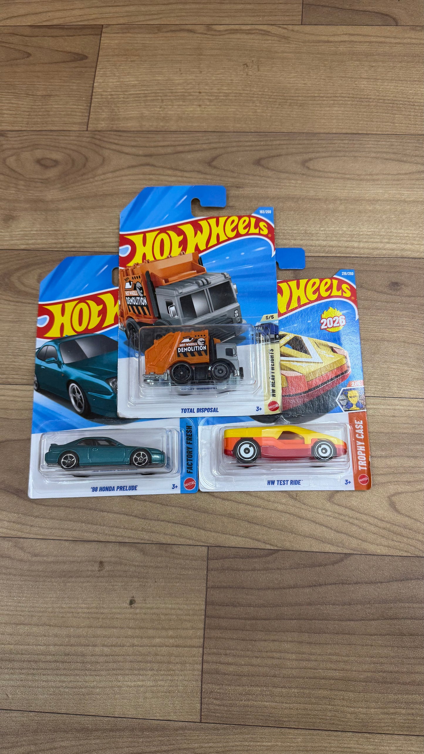 TOTAL DISPOSAL and 98 HONDA PRELUDE and HW TEST RIDE- SINGLE HOTWHEELS