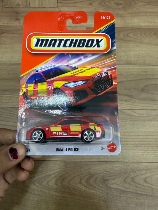 BMW i4 POLICE- 30782 MATCHBOX SINGLE CAR