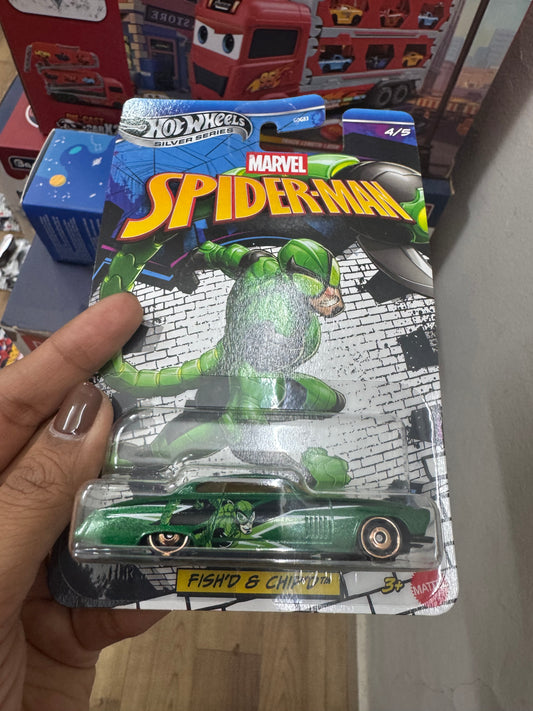 Hotwheels Spiderman Series-FISH'D & CHIP'D- Mainline 1:64 Scale (GDG83-952L)