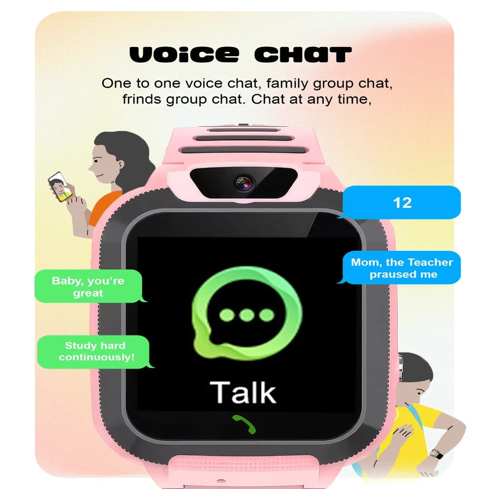 Spiky Basilisk Kids' Cute Waterproof Smartwatch With GPS