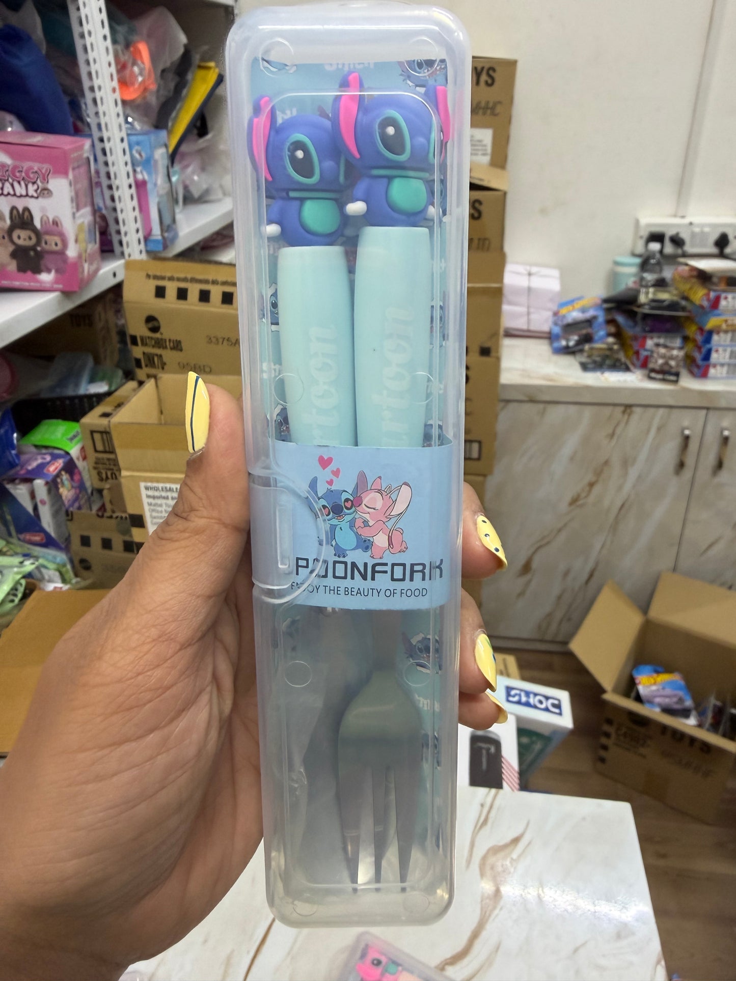 Cutlery Set for Kids- Spoon and Fork- Stitch