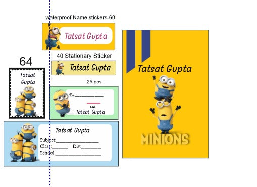 Personalised Stickers, Labels and Tag Hamper (Combo)
