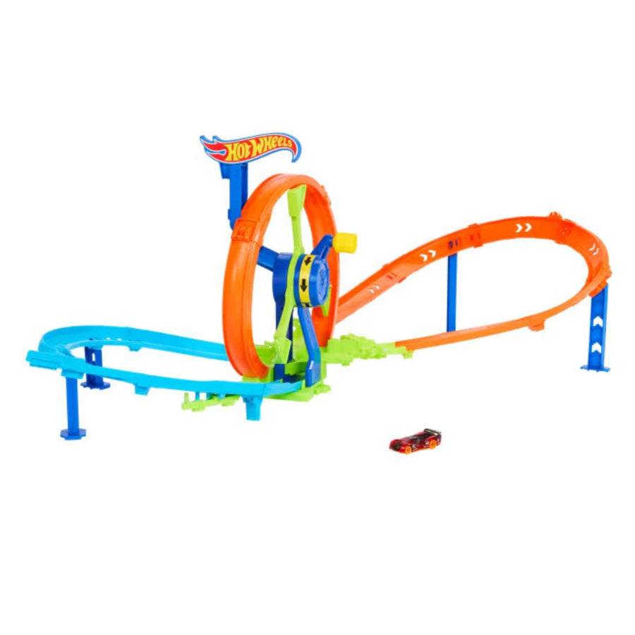 Hot Wheels Stunt Track: Rapid Launch & Loop - Track Set