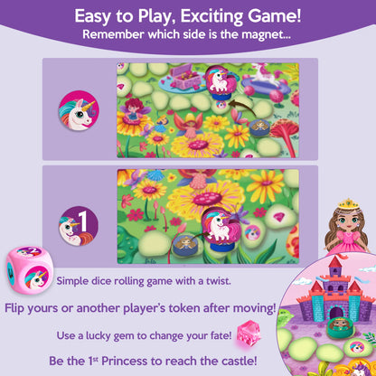 Princess Race Board Game- Chalks and Chuckles