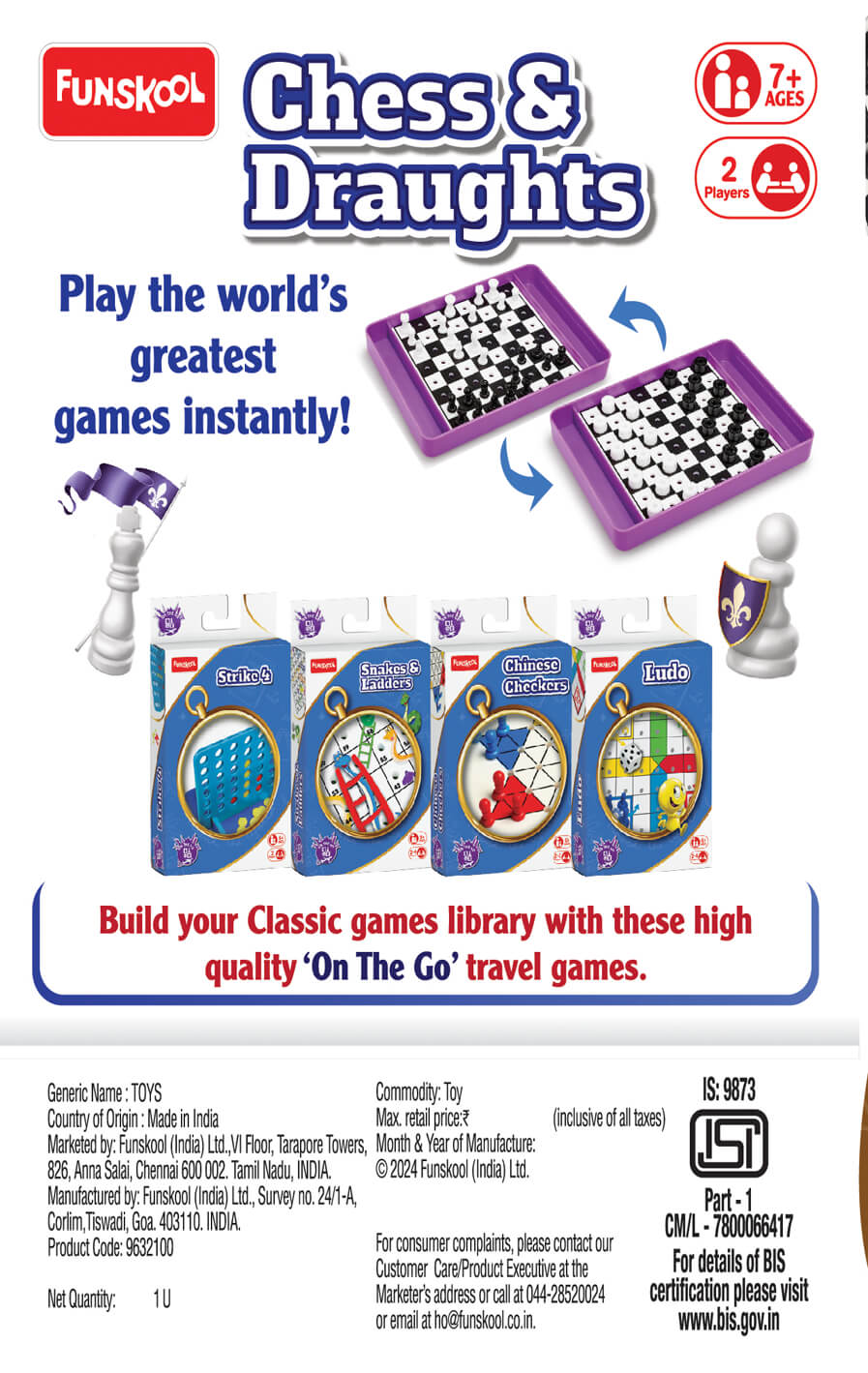 Travel Chess & Draughts