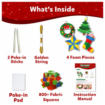 Poke-in Art: DIY Christmas Decor | No Mess Art for Kids (ages 4-9)