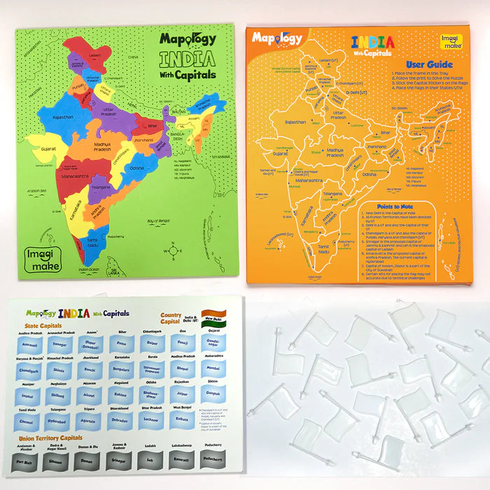 Imagimake Mapology India with Capitals