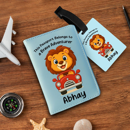Personalized Passport and bag tag combo