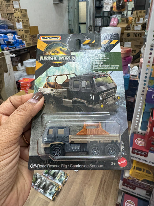 MATCHBOX JURASSIC WORLD OFF-ROAD RESCUE RIG