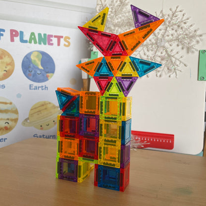 Open Ended MiniMag Travel Magnetic Tiles -38 Piece