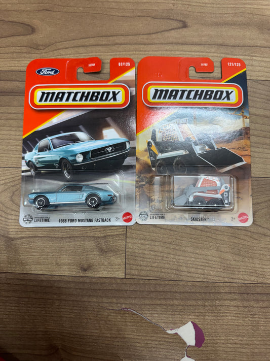 MATCHBOX 1986 FORD MUSTANG FASTBACK AND MATCHBOX SKIDSTER