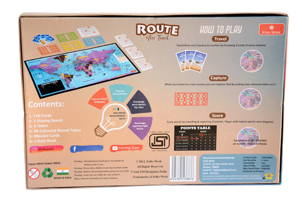 FOLKS WORK-  Route Air Travel