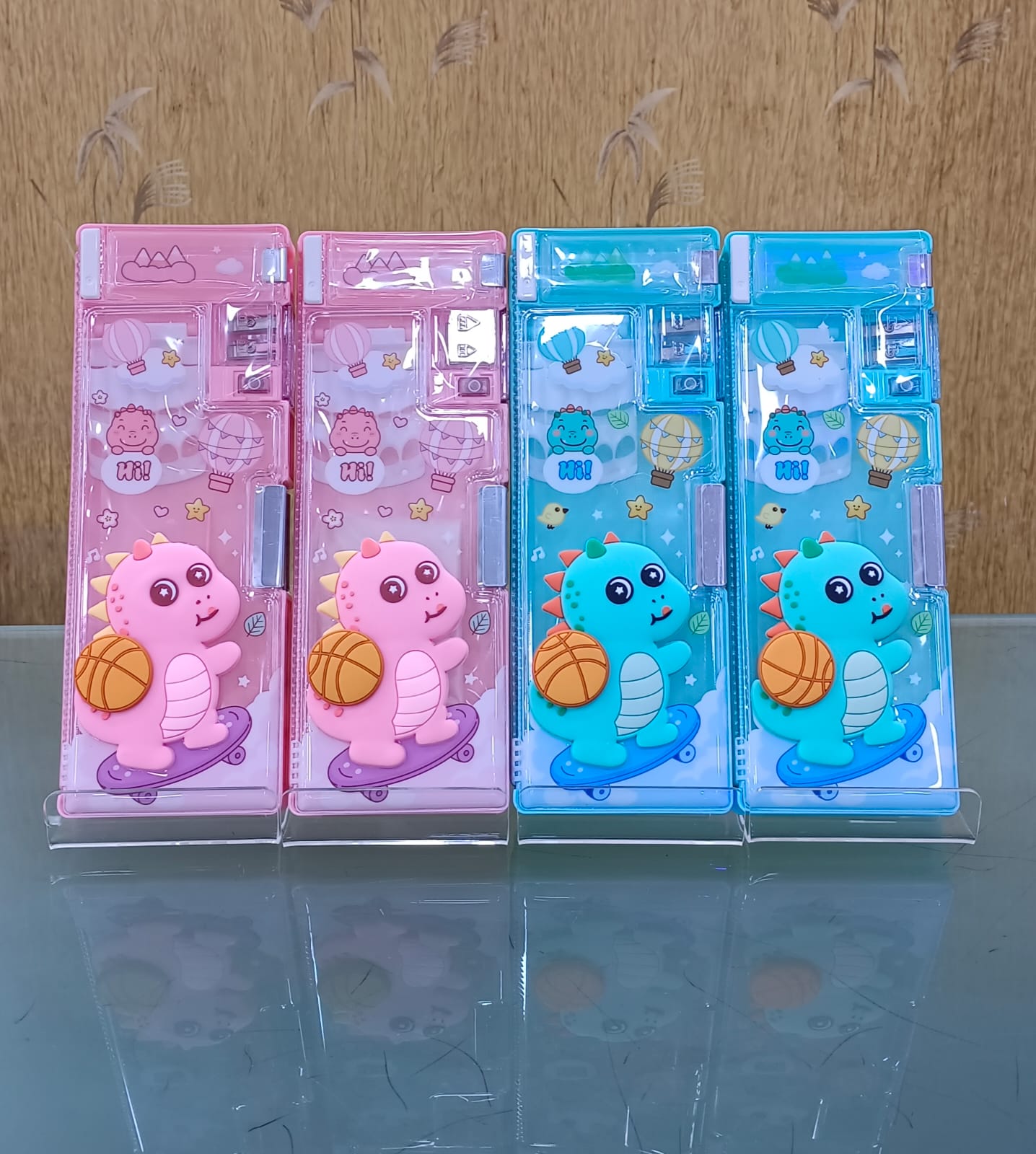 New Designs Magnetic Pencil Case with Sharpener- Stationary Organizer Pencil Box for Girls, Kids, Boys (Multicolor)