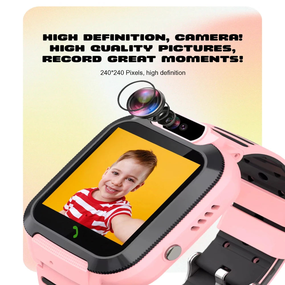 Spiky Basilisk Kids' Cute Waterproof Smartwatch With GPS