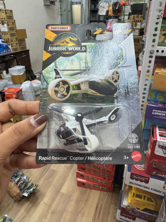 MATCHBOX JURASSIC WORLD RAPID RESCUE COPTER
