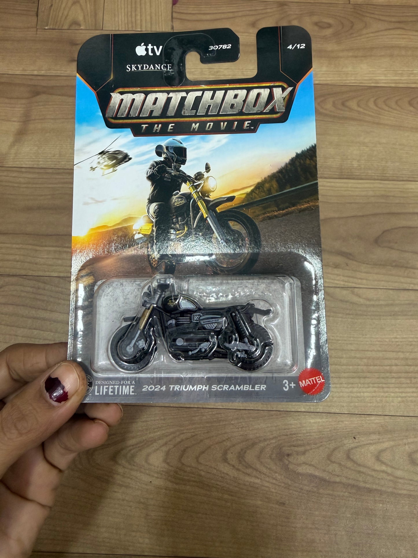 2024 TRIUMPH SCRAMBLER- 30782 MATCHBOX SINGLE CAR