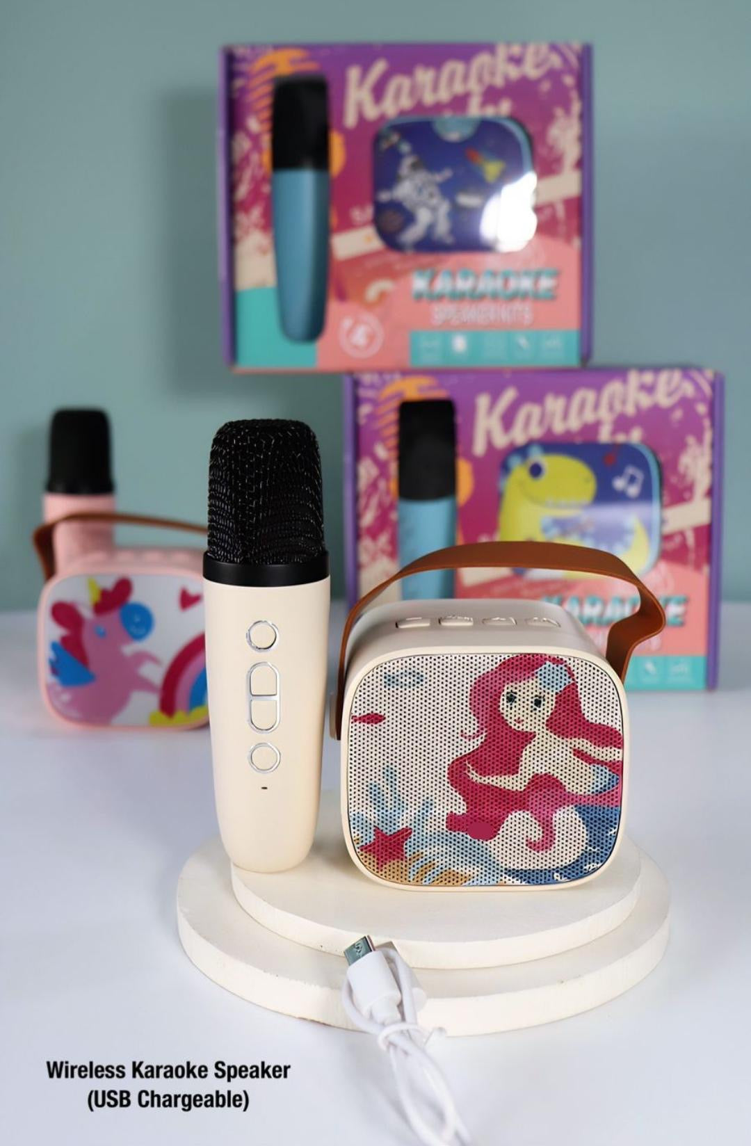 Portable Bluetooth Speaker with Wireless Microphone