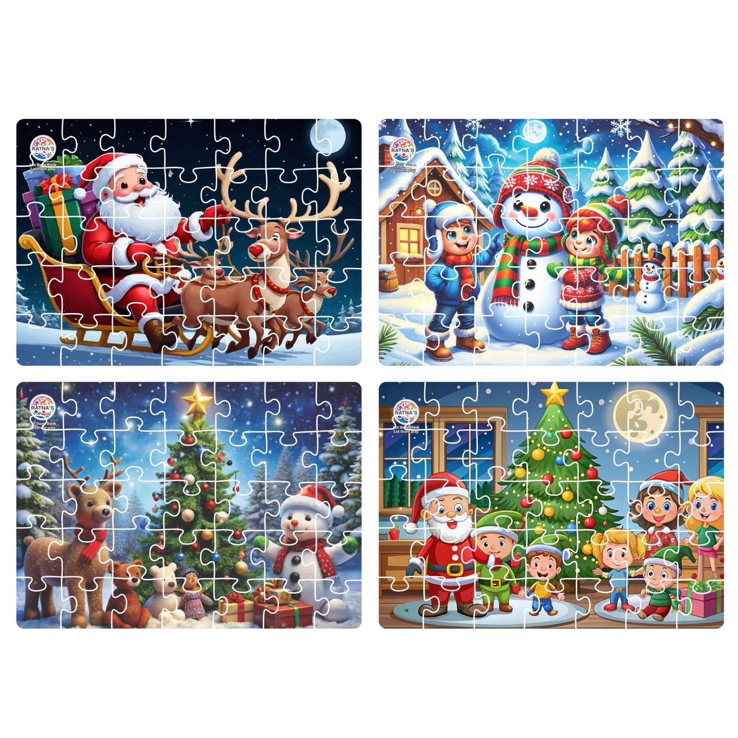 4 in 1 Christmas Puzzle