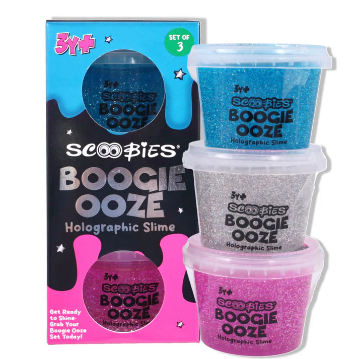 Boogie Ooze: The Holographic Disco Slime Trio for Sensory Fun & Creative Play