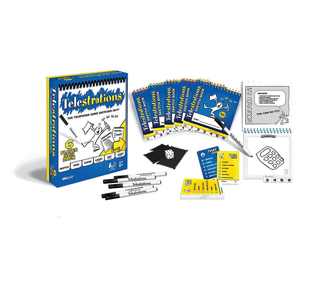 Funskool Telestrations | Party Games | Suitable for 8+Years