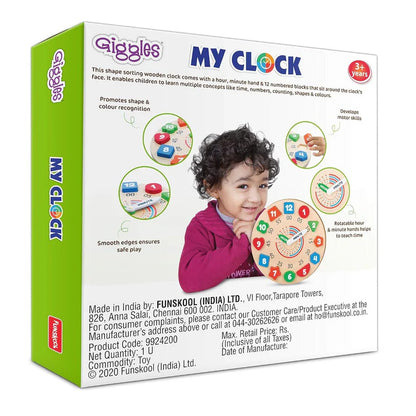 Funskool Giggles My Clock- Wooden