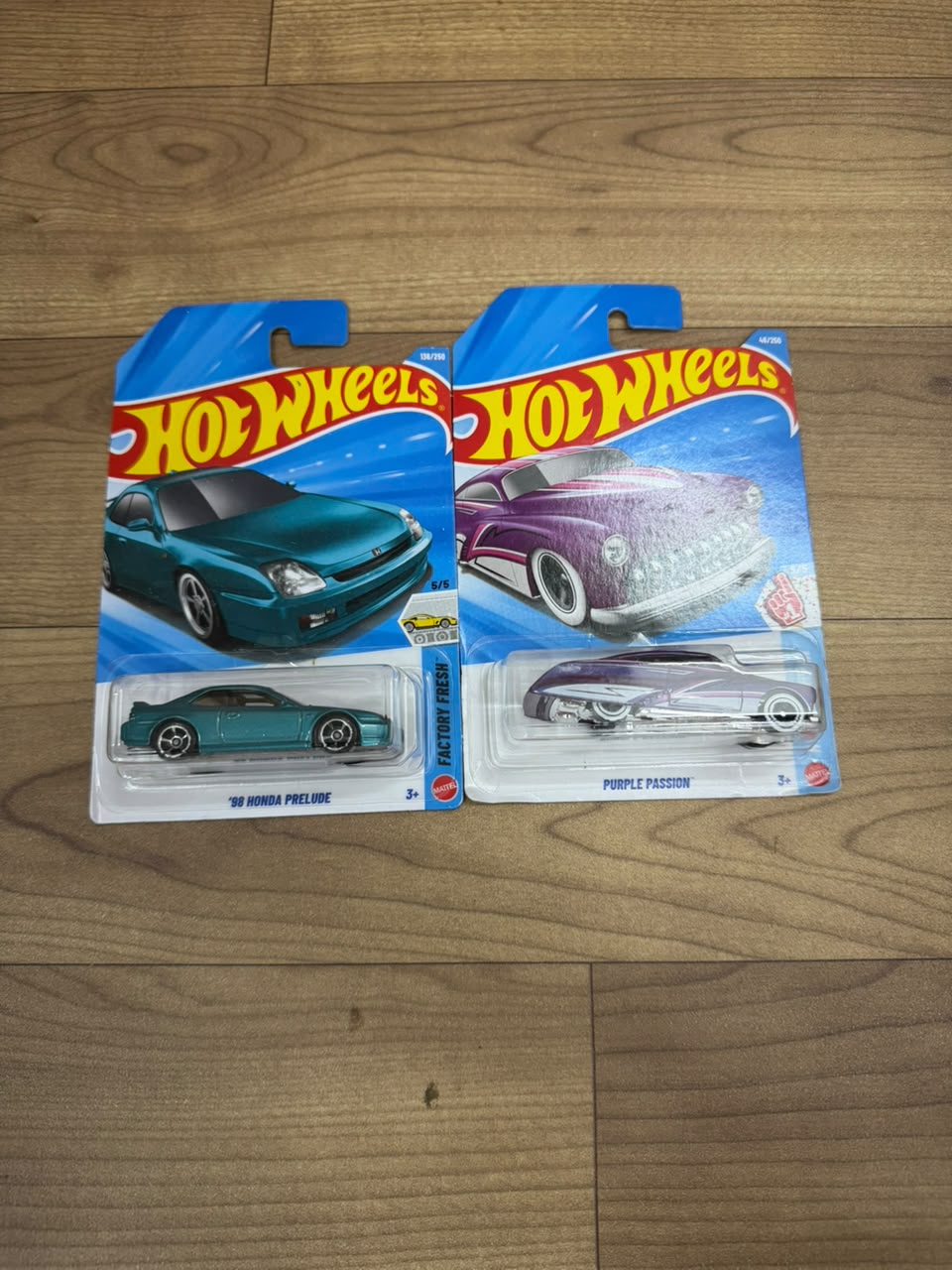 98 HONDA PRELUDE AND PURPLE PASSION : SINGLE HOT WHEELS CARS