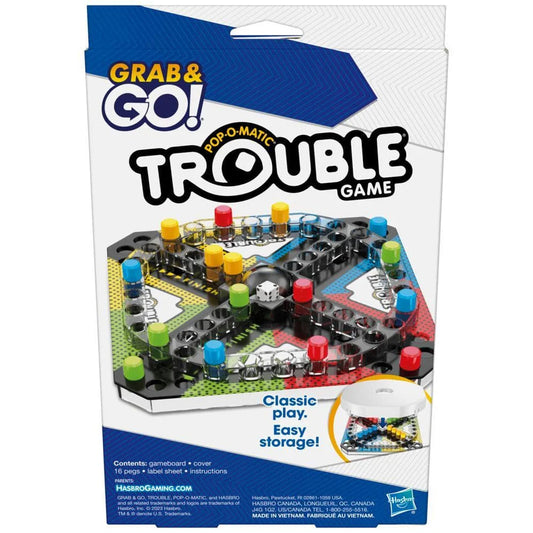 Hasbro Trouble Grab and Go Game