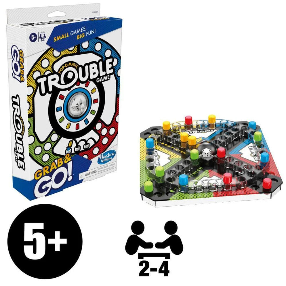 Hasbro Trouble Grab and Go Game