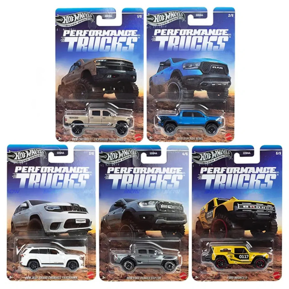 Hot Wheels Silver Series PERFORMANCE TRUCK (set of 5 cars) GDG44