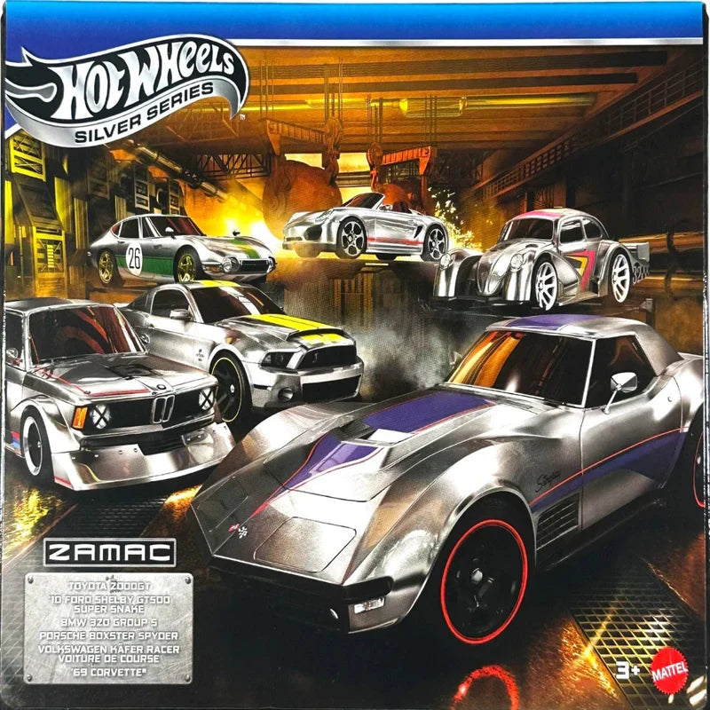 Hot Wheels 2026 Silver Series - ZAMAC Set of 6 - Collector Edition and 6 RANDOM FANTASY CARS of HOTWHEELS