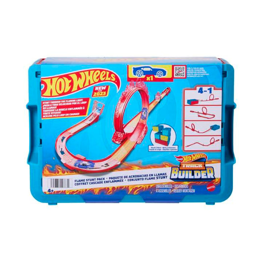 Hot Wheels Track Builder Flame Stunt Pack- Track Set