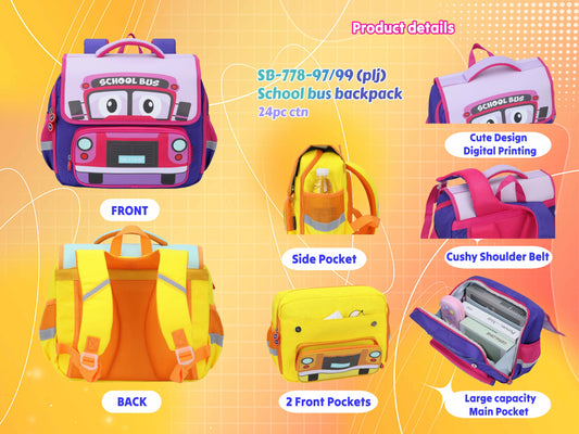 School Bus- Toddler Bag