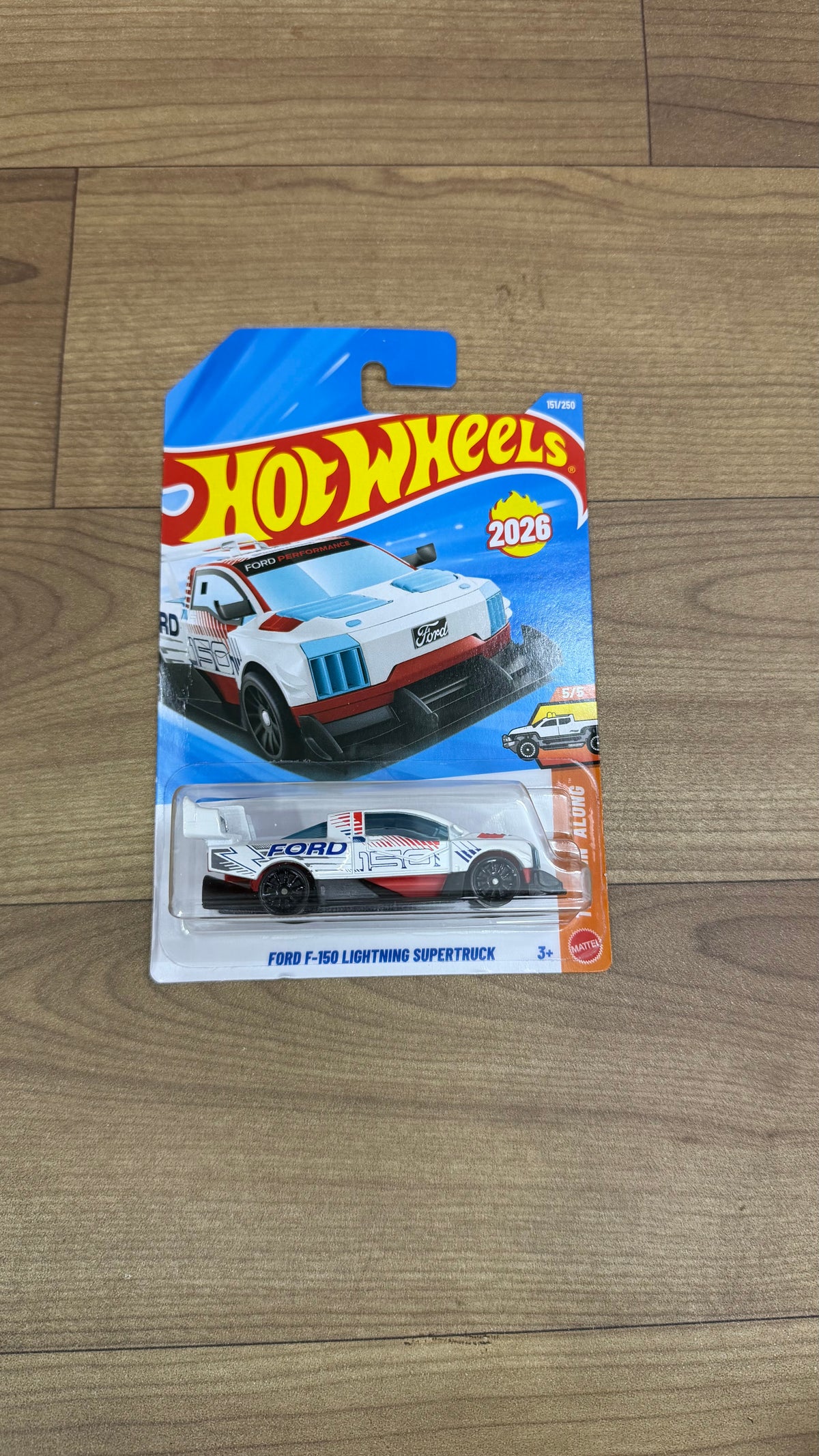 FORD F 150 LIGHTNING SUPERTRUCK- A CASE OF 2027-SINGLE HOTWHEELS CARS